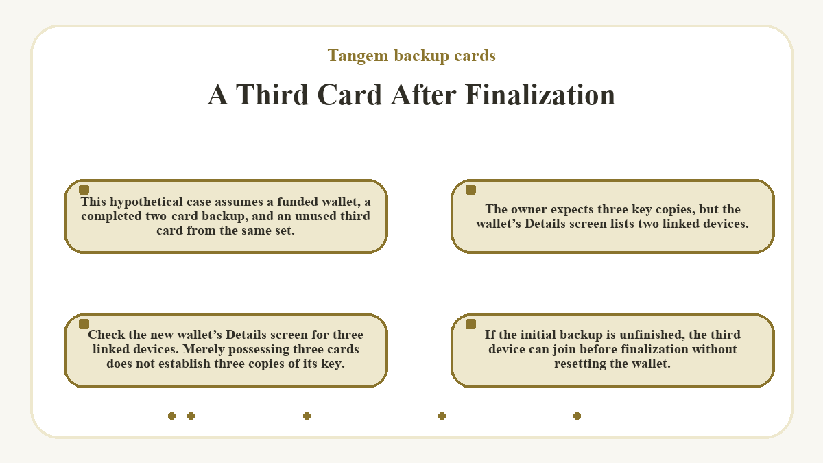 Tangem backup cards - A Third Card After Finalization - illustration
